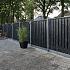 Tussenpaal antraciet glad met diamantkop 10 x 10 x 280 cm betonpaal
