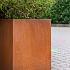 Cortenstaal plantenbak Rechthoek XL 160x30 hoogte=80cm opties=bodemplaat