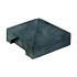Beton-afdekpet antraciet diamantkop - 14x14x5cm T-model