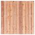 Tuinscherm Red Class Wood (21+2) 23-pl. - Agadir 180x180cm - Planken: 1.6x14.0cm / 21 stuks - 2 tuss