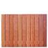 Tuinscherm hardhout 23 planks (21+2) - Hoorn 180 x 130 - schutting