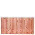 Tuinscherm lariks 21 planks (19+2) - Zwarte Woud 90x180cm - schutting
