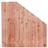 Tuinscherm lariks 21 planks - Zwarte Woud 180/90x180cm VERLOOP schutting