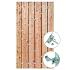 *Tuindeur geïmpregneerd - Privacy + rvs inbouwslotset 195x110cm - poort
