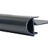 Aluminium buitenhoek kraal 26x45mm  - ANTRACIET daktrim