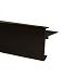 Aluminium daktrim zwart standaard 45x45x2500mm - Zwart - RAL 9005