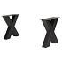 3150-A Model X - 80x80 hoogte 42 cm, breedte 38 cm voor Bankje