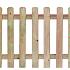 Tuinhek geïmpregneerd recht - H100xB180cm - lamel afmeting: 1.6x9.0cm / 11 lamellen - glad geschaafd