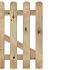 Tuinhekdeur geïmpregneerd recht - H100xB100cm - lamel afmeting: 1.6x9.0cm / 7 lamellen - glad gescha