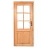 Enkele deur Linksdraaiend Glas Douglas ( losse roedes)
