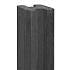 Berton©-sleufpaal 11.5x11.5 antraciet - 11.5x11.5x316cm eindmodel - Linde-serie