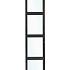 Glaswand modern zwart enkel - Wandmodule B45xH210cm