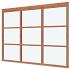 Glaswand De Luxe onbehandeld - type R 298x230cm