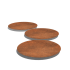 Cortenstaal staptegel - Rond - 25 cm