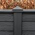 Berton©-sleufpaal 11.5x11.5 gecoat - 11.5x11.5x272cm hoekmodel - Spui-serie