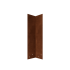 Cortenstaal koppelplaat 90º hoog XL 45 cm