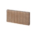 Rectoband recht 6x60x50 bruin