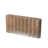 Palissadeband rond 8x50 bruin