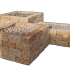 Splitton 12x15x30 - Geel genuanceerd