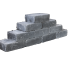 Tumbelwall 30x20x10cm Zwart