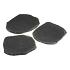 Stapsteen -  basalt Soft finish Ø 40 cm x 3 cm zwart