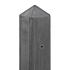 Hoekpaal antraciet glad met diamantkop 10 x 10 x 280 cm betonpaal