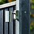 Berton©-paal gecoat, diamantkop - 10x10x280cm kabeldoorvoer - IJssel-serie - voor scherm: 180x180