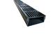 Aqua Drain 50/100 kunststof goot met zwart aluminium rooster 1000mm