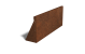 Cortenstaal keerwand recht 100cm (hoogte 40cm)