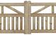 Inrijpoort - H120xB360 set (2x180cm)