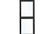 Glaswand modern zwart enkel - Wandmodule B45xH210cm