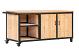 Buitenkeuken Acero 57x88x190cm - Zwart gepoedercoat/Douglas