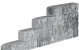 Blockstone 15x15x45 - Grijs/Zwart