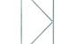 *IJzeren deurframe gegalvaniseerd - H155xB110cm - met verstelbaar scharnier - 2 ogen