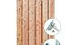 *Tuindeur geïmpregneerd - Privacy + rvs inbouwslotset 195x110cm - poort