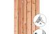 *Tuindeur Red Class Wood - Privacy + rvs inbouwslotset 195x120cm - poort