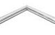 Aluminium binnenhoek kraal 26x45mm daktrim