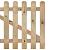 Tuinhekdeur geïmpregneerd recht - H80xB100cm - lamel afmeting: 1.6x9.0cm / 7 lamellen - glad geschaa