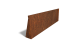 Cortenstaal keerwand recht 200mm (hoogte 60cm)