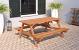 Hardhouten picknicktafel - Economy