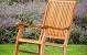 Teak schommelstoel