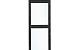 Glaswand modern zwart enkel - Wandmodule B45xH210cm
