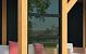 Wandmodule zwart hout incl. glaswand - Set 2 B99xH234cm