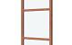 Glaswand De Luxe onbehandeld - type A 84.5x230cm