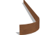Cortenstaal kantopsluiting FLEX geplet 23 cm (lengte 150 cm)