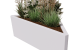 Gepoedercoat staal plantenbak Alaska ongelijkzijdig 112 cm - RAL9010 - 40cm hoog