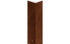 Cortenstaal koppelplaat 90º hoog XL 45 cm