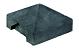 Beton-afdekpet antraciet diamantkop - 14x14x5cm T-model