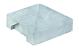 Beton-afdekpet wit/grijs diamantkop - 14x14x5cm zonder uitsparing