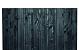 Tuinscherm zwart gesp. 21 planks (19+2) - Stuttgart 130x180cm - schutting